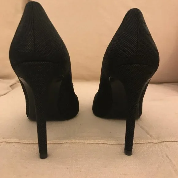 NEW STUART WEITZMAN Curvia Black Bead Nappa Heel US 7M - Picture 4 of 8